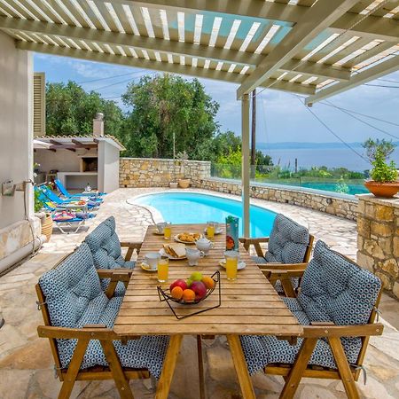 Loggos Seaview Cottage With Private Pool By Konnect Longós Exterior foto